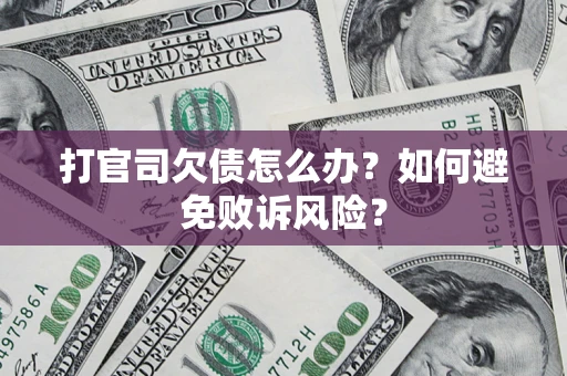 北京打官司欠债怎么办？如何避免败诉风险？