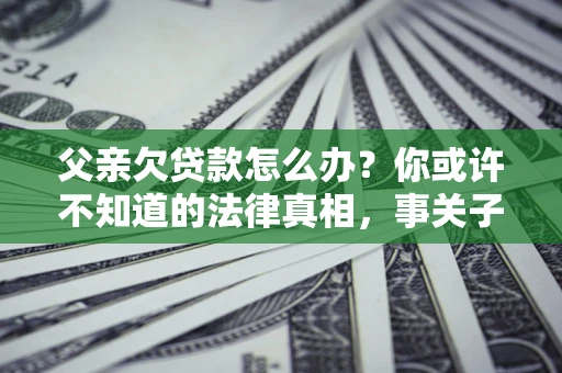 北京父亲欠贷款怎么办？你或许不知道的法律真相，事关子女未来