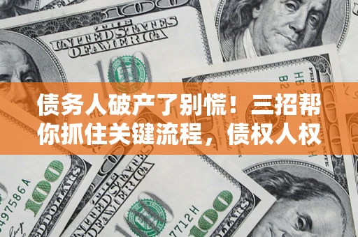 北京债务人破产了别慌！三招帮你抓住关键流程，债权人权益不再缩水